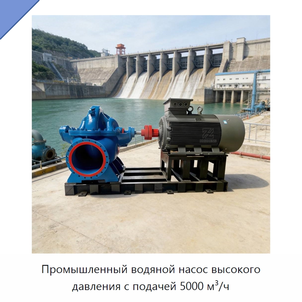 Промышленный водяной насос высокого давления с подачей 5000 м³/ч — Насосы