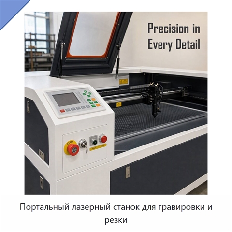 Портальный лазерный станок для гравировки и резки