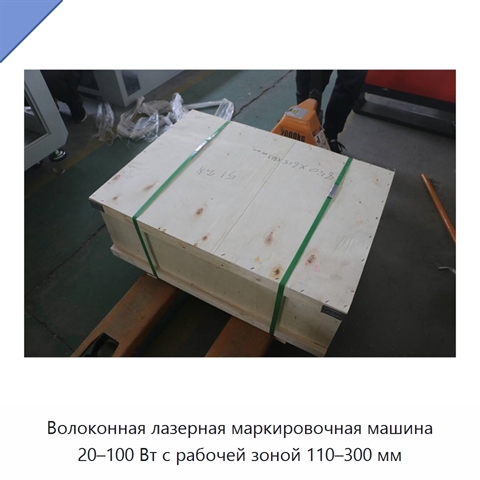 Волоконная лазерная маркировочная машина 20–100 Вт с рабочей зоной 110–300 мм