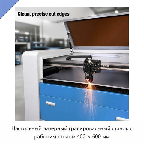 Настольный лазерный гравировальный станок с рабочим столом 400 × 600 мм