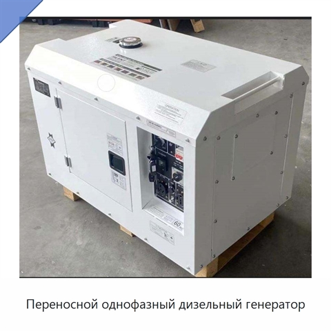 Переносной однофазный дизельный генератор