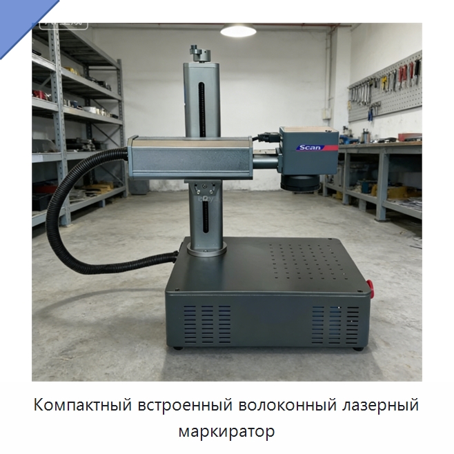 Компактный встроенный волоконный лазерный маркиратор — Лазерные маркировочные станки