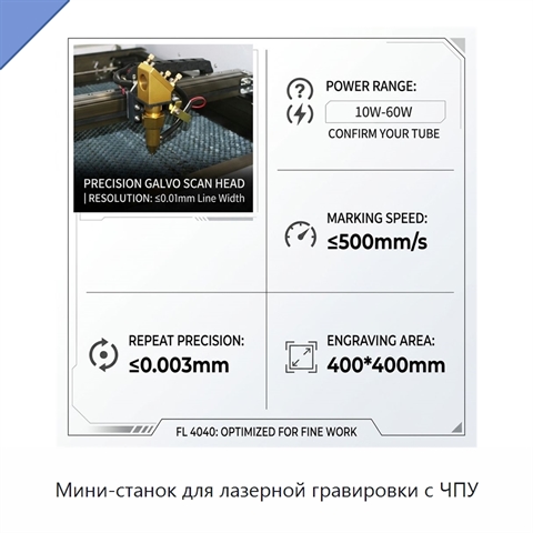 Мини-станок для лазерной гравировки с ЧПУ