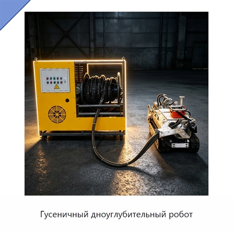 Гусеничный дноуглубительный робот