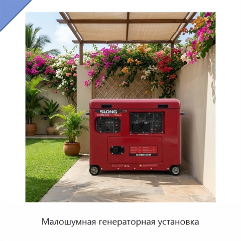 Малошумная генераторная установка