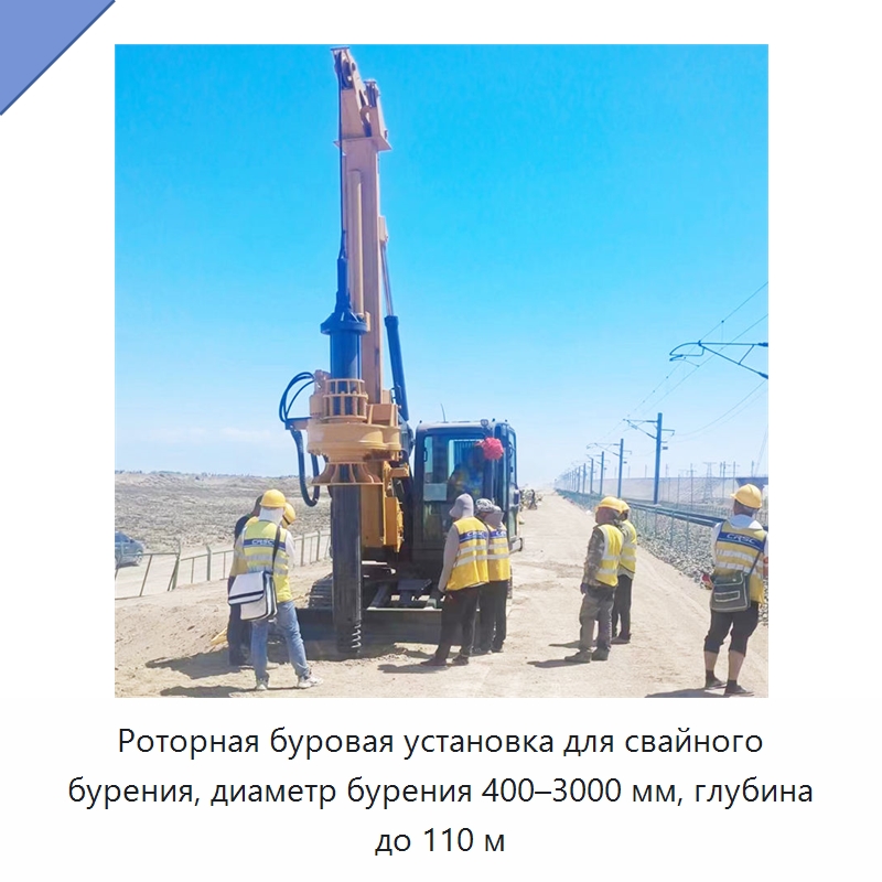 Роторная буровая установка для свайного бурения, диаметр бурения 400–3000 мм, глубина до 110 м — Горнодобывающее оборудование
