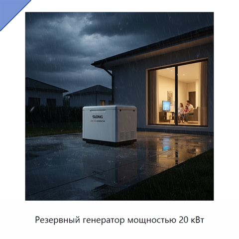 Резервный генератор мощностью 20 кВт