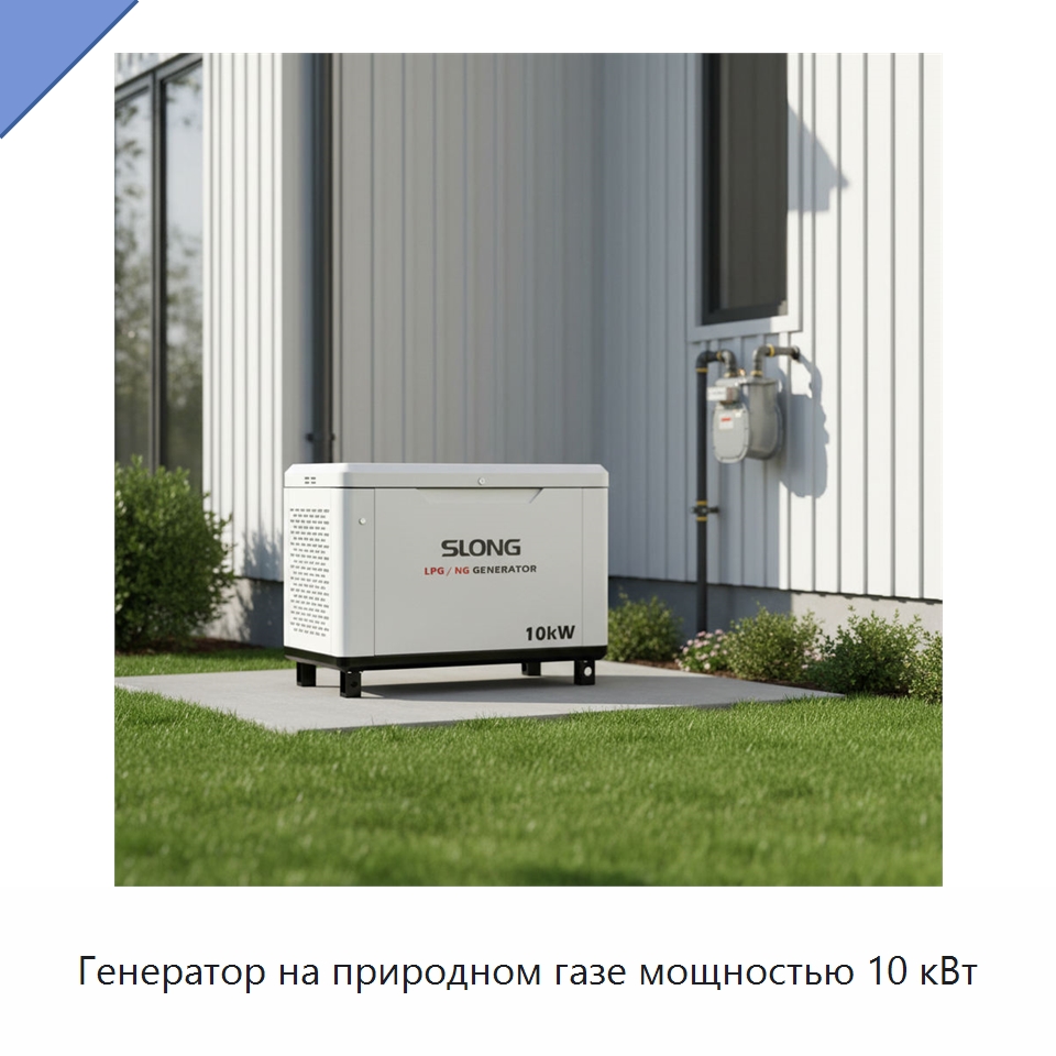 Генератор на природном газе мощностью 10 кВт — Бензиновые генераторы