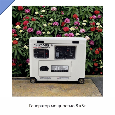 Генератор мощностью 8 кВт