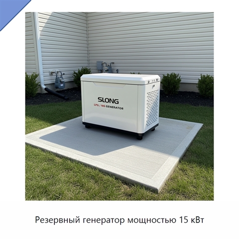 Резервный генератор мощностью 15 кВт