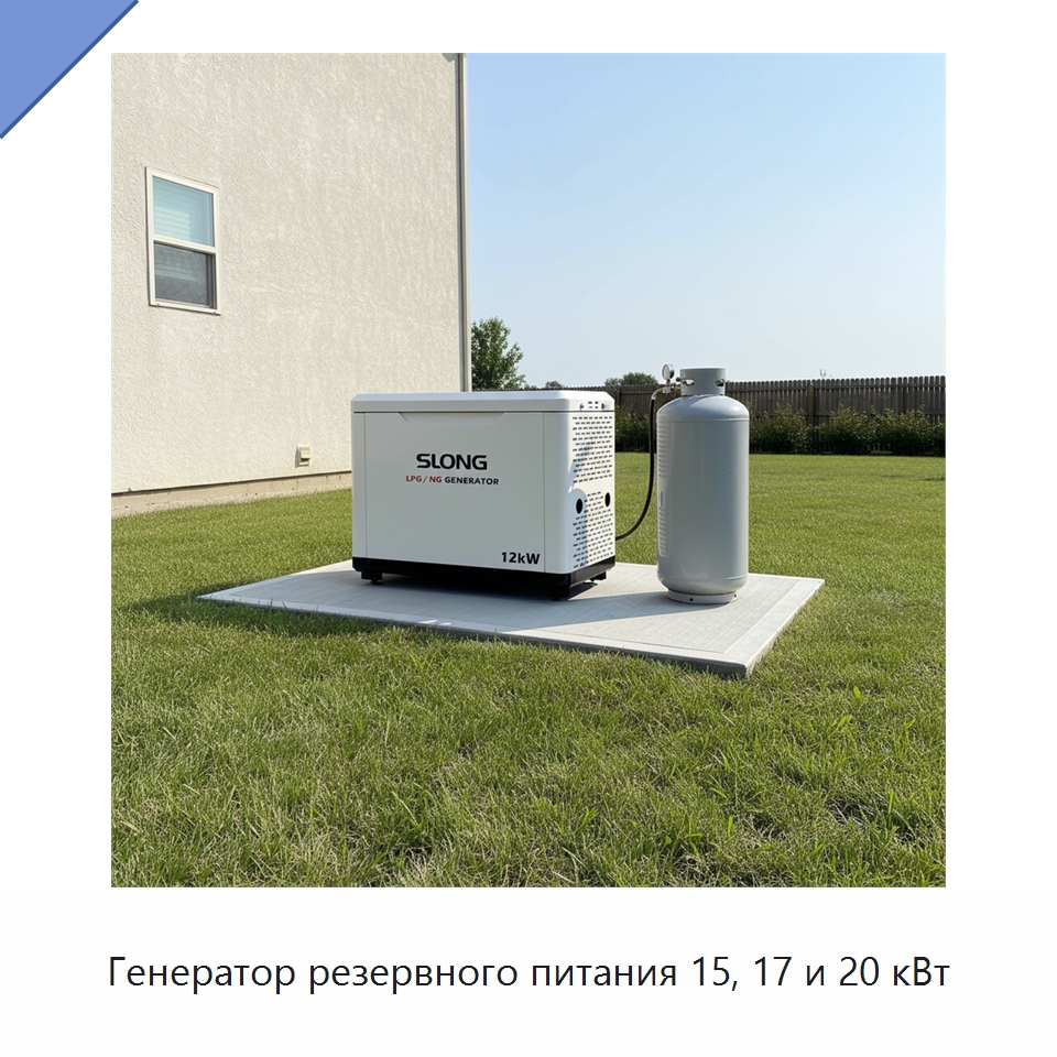 Генератор резервного питания 15, 17 и 20 кВт — Газотурбинные генераторы