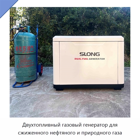 Двухтопливный газовый генератор для сжиженного нефтяного и природного газа