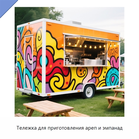 Тележка для приготовления ареп и эмпанад