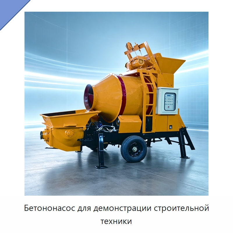 Бетононасос для демонстрации строительной техники — Оборудование для работы с бетоном