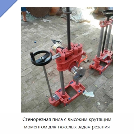 Стенорезная пила с высоким крутящим моментом для тяжелых задач резания