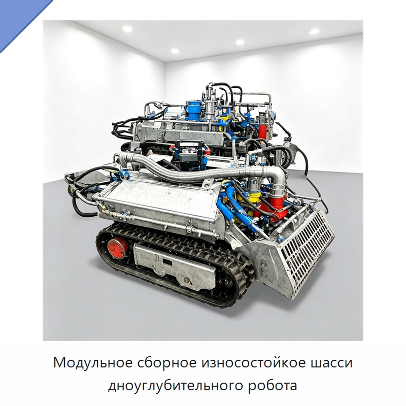 Модульное сборное износостойкое шасси дноуглубительного робота — Специальная строительная техника