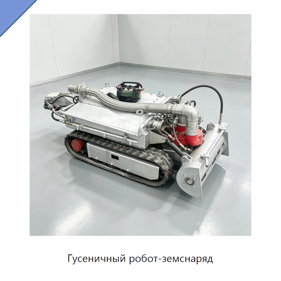 Гусеничный робот-земснаряд — Специальная строительная техника