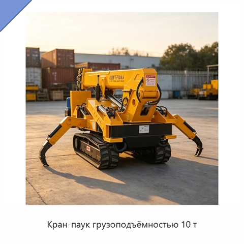 Кран-паук грузоподъёмностью 10 т