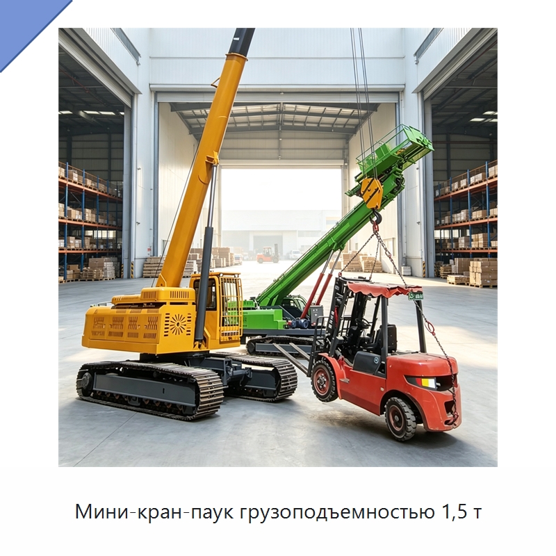 Мини-кран-паук грузоподъемностью 1,5 т — Краны