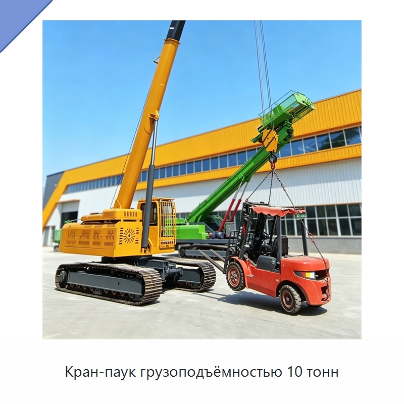 Кран-паук грузоподъёмностью 10 тонн — Краны