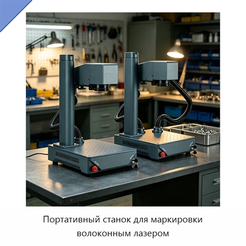 Портативный станок для маркировки волоконным лазером