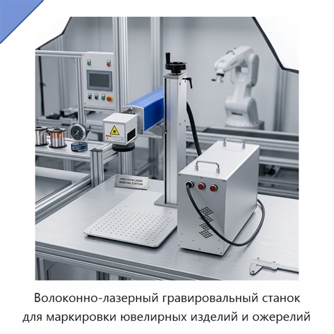 Волоконно-лазерный гравировальный станок для маркировки ювелирных изделий и ожерелий