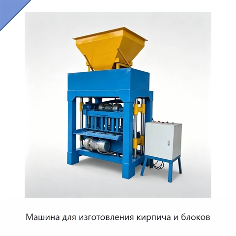 Машина для изготовления кирпича и блоков