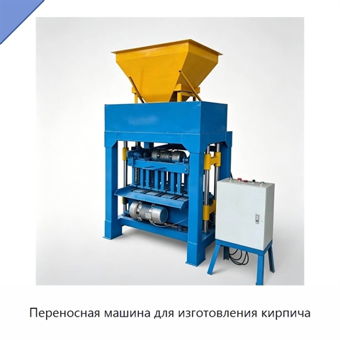 Переносная машина для изготовления кирпича
