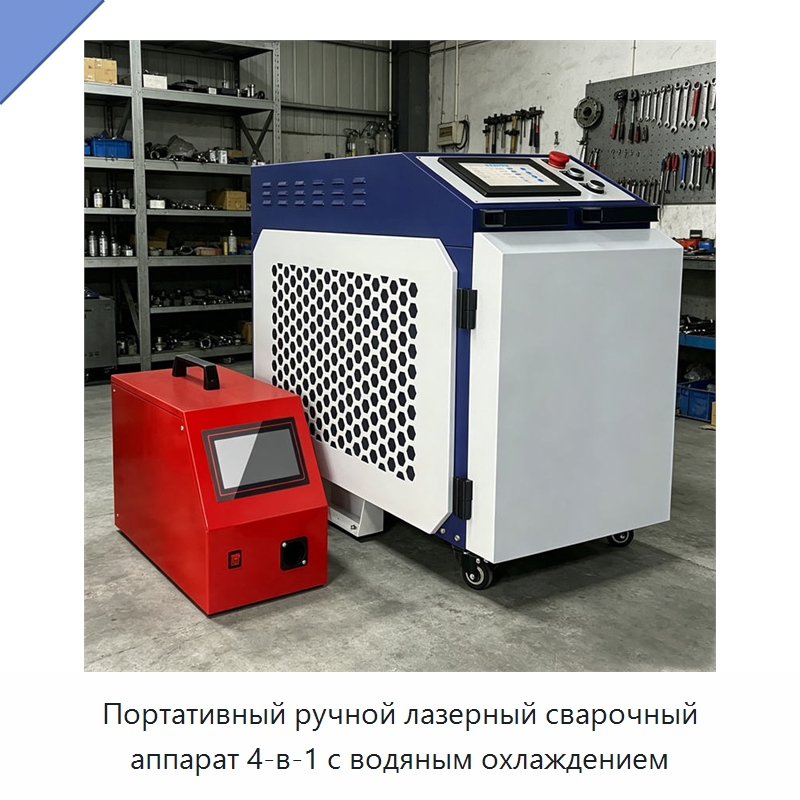Портативный ручной лазерный сварочный аппарат 4-в-1 с водяным охлаждением — Установки лазерной сварки