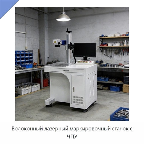 Волоконный лазерный маркировочный станок с ЧПУ