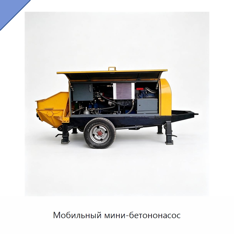 Мобильный мини-бетононасос — Специальная строительная техника