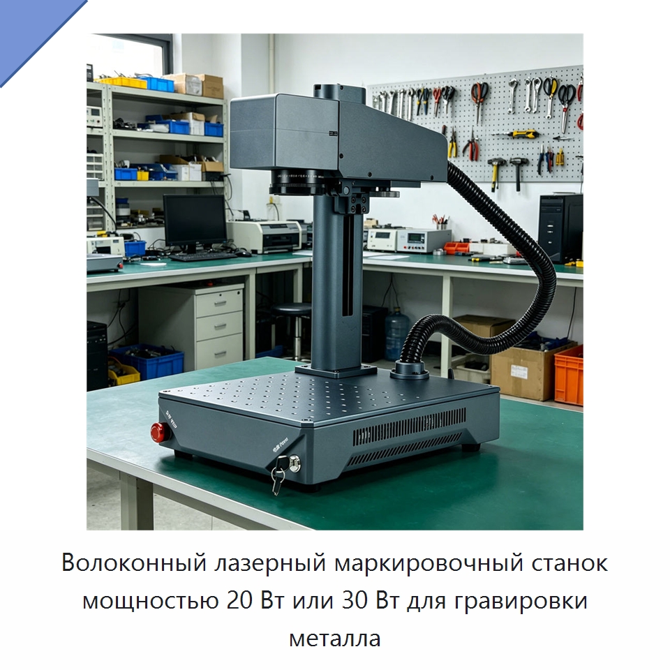 Волоконный лазерный маркировочный станок мощностью 20 Вт или 30 Вт для гравировки металла — Лазерные маркировочные станки