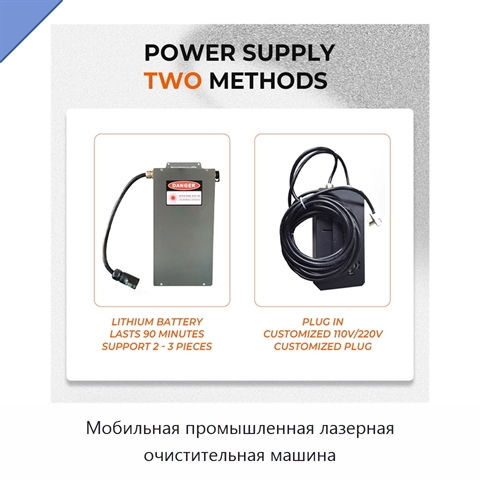 Мобильная промышленная лазерная очистительная машина