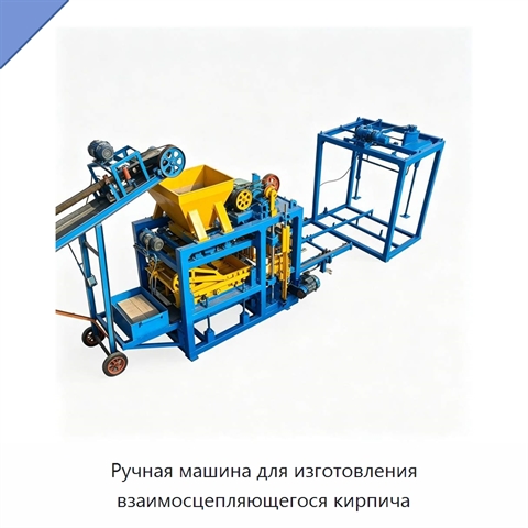 Ручная машина для изготовления взаимосцепляющегося кирпича