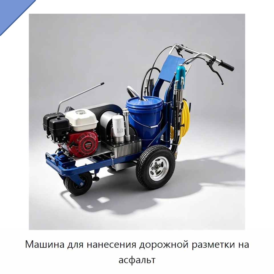 Машина для нанесения дорожной разметки на асфальт — Дорожная техника
