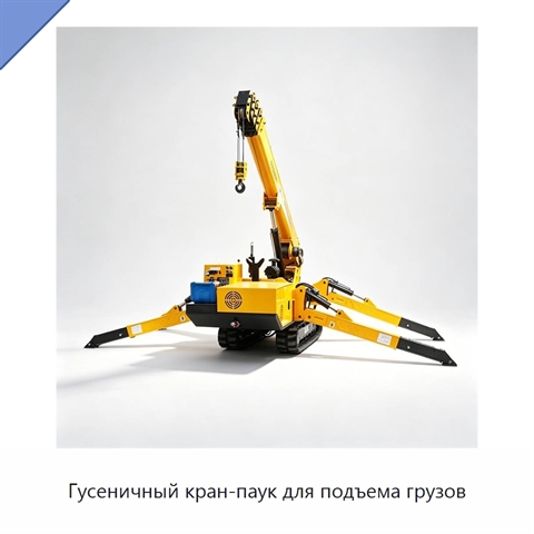 Гусеничный кран-паук для подъема грузов