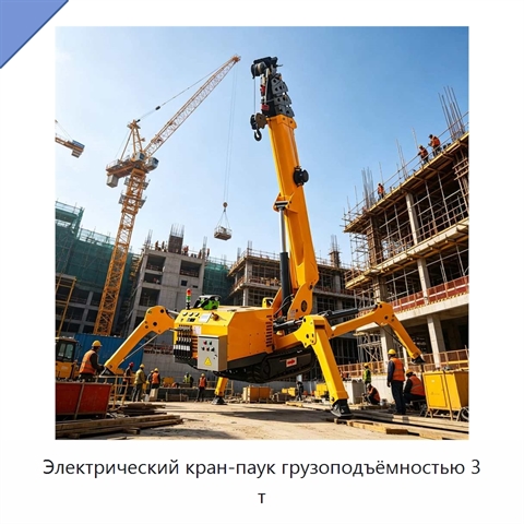 Электрический кран-паук грузоподъёмностью 3 т
