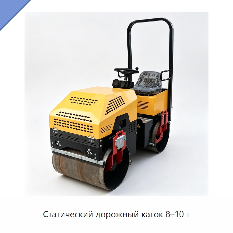 Статический дорожный каток 8–10 т — Дорожная техника