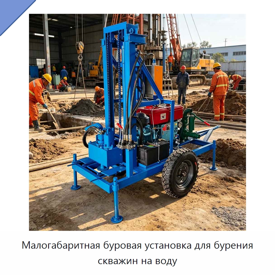 Малогабаритная буровая установка для бурения скважин на воду — Специальное оборудование для производства строительных материалов