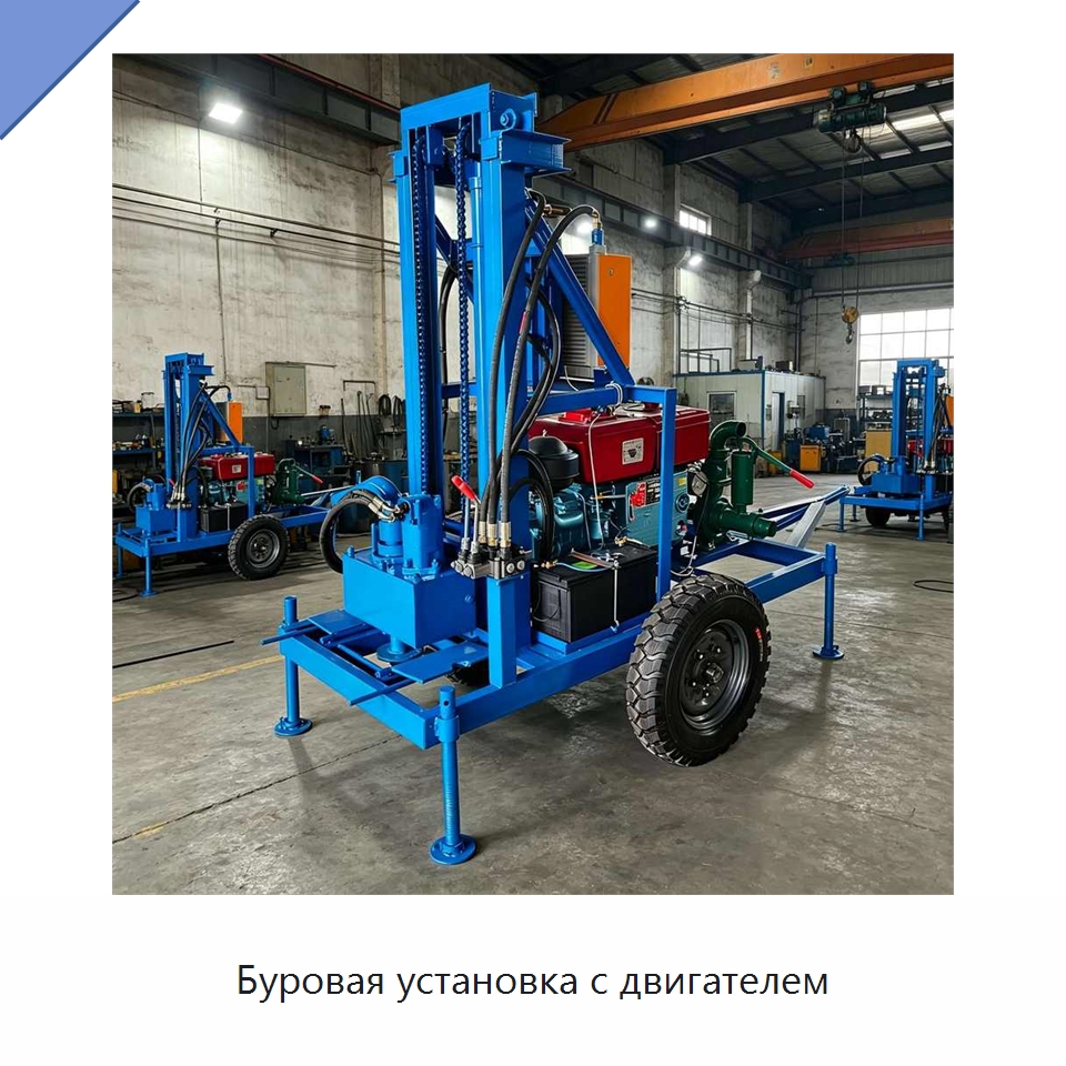 Буровая установка с двигателем — Специальное оборудование для производства строительных материалов