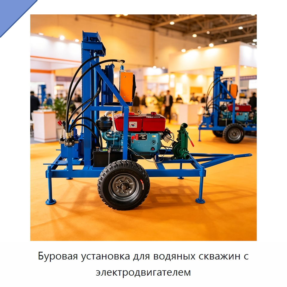 Буровая установка для водяных скважин с электродвигателем — Специальное оборудование для производства строительных материалов