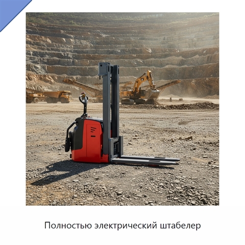 Полностью электрический штабелер