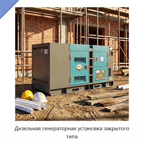 Дизельная генераторная установка закрытого типа