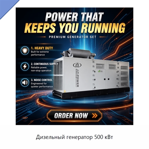 Дизельный генератор 500 кВт