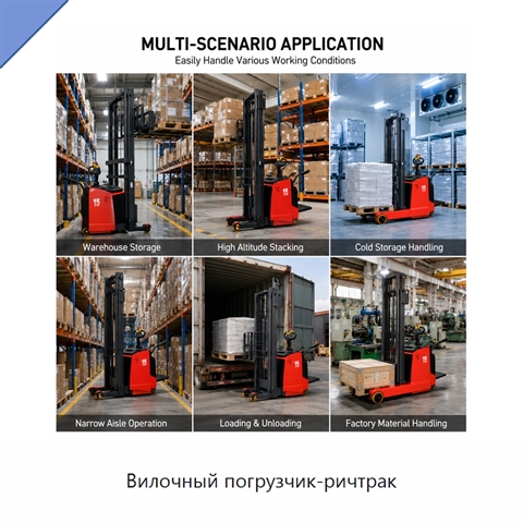 Вилочный погрузчик-ричтрак