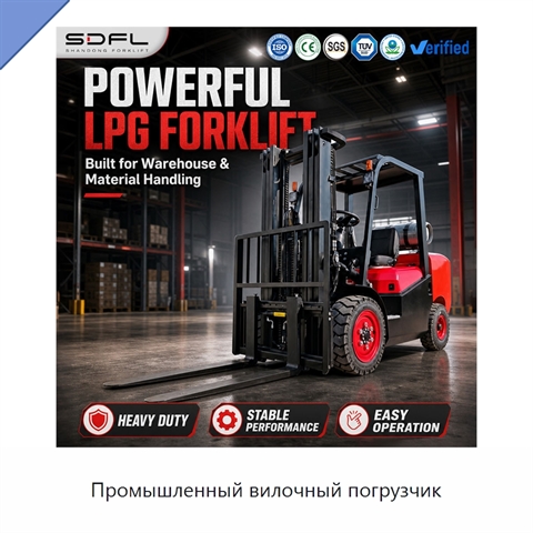 Промышленный вилочный погрузчик
