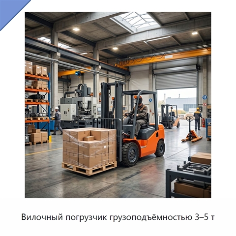 Вилочный погрузчик грузоподъёмностью 3–5 т