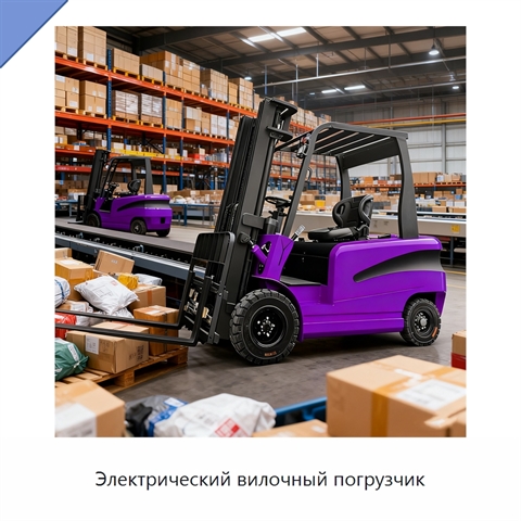 Электрический вилочный погрузчик