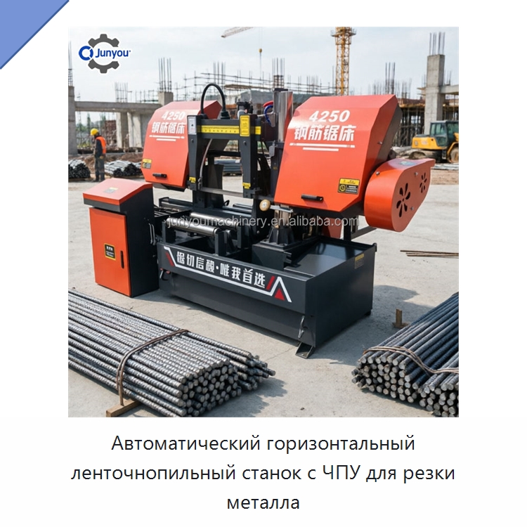 Автоматический горизонтальный ленточнопильный станок с ЧПУ для резки металла — Металлорежущие станки