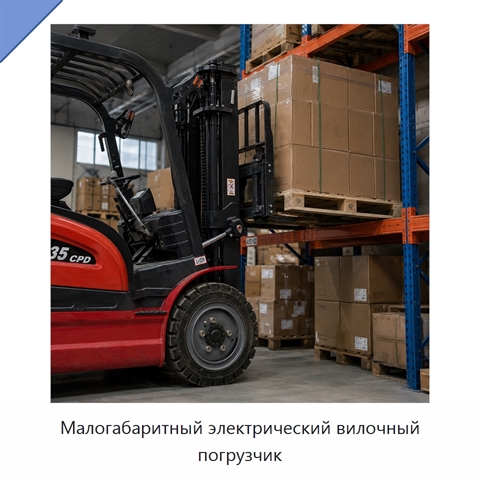 Малогабаритный электрический вилочный погрузчик